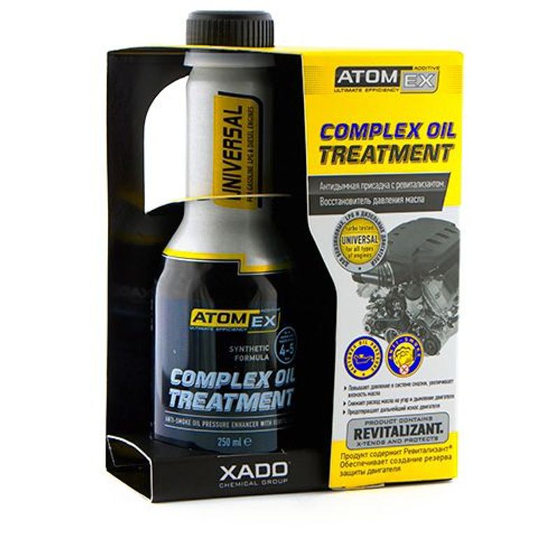 XADO - Aditivo antihumo con Revitalizant® ATOMEX COMPLEX OIL TREATMENT 250ml