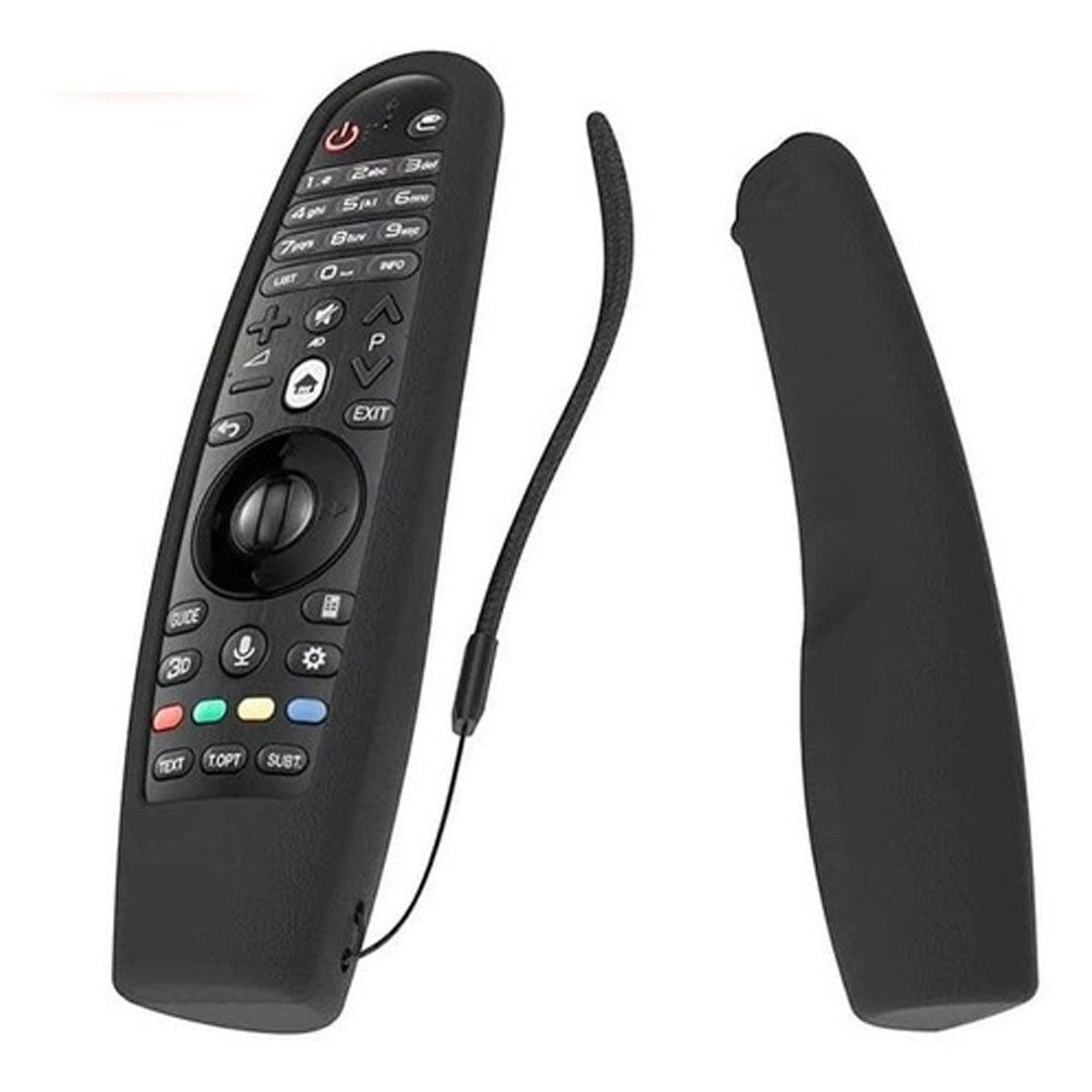 GENERICO - Funda de Silicona Para Control Magic LG - Negro