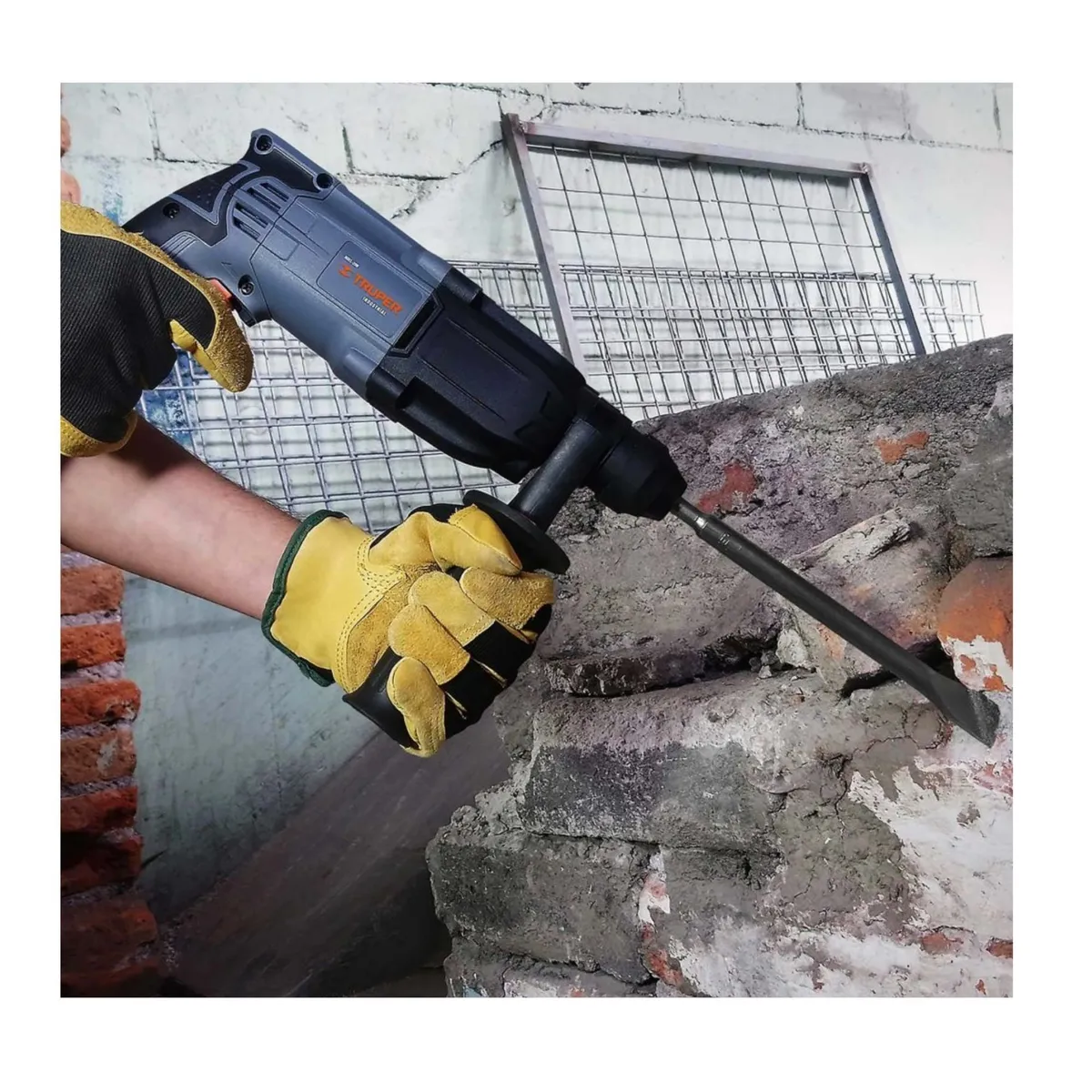 TRUPER - Juego de brocas y cinceles para ROTOMARTILLO y TALADRO 15 Pzas truper