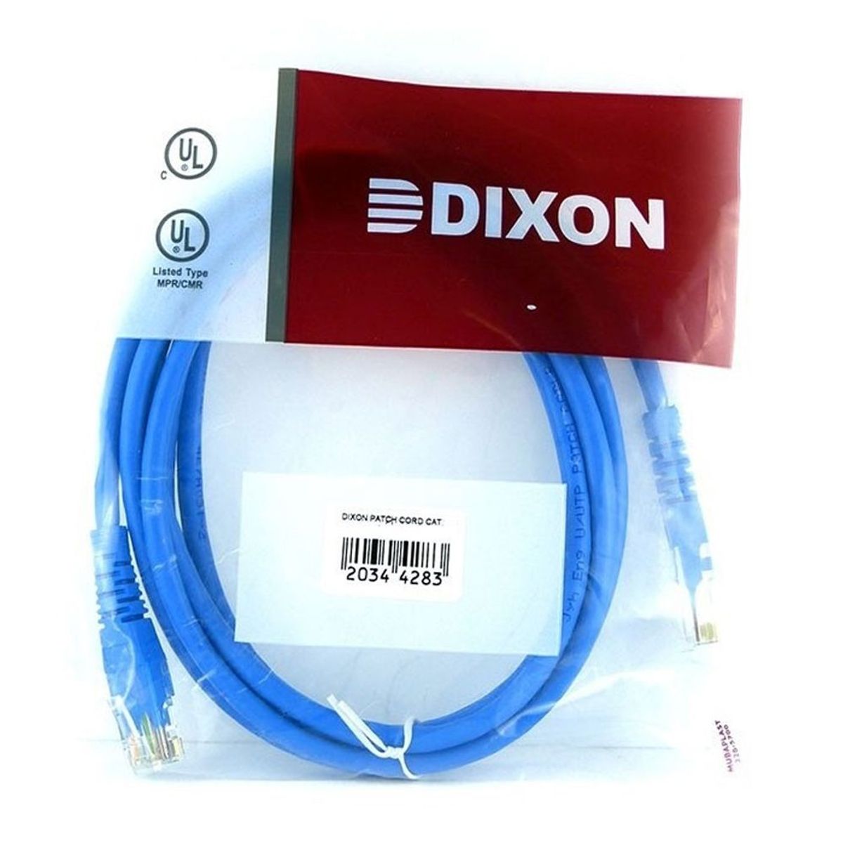 DIXON - Cable de Red Patch Cord Dixon Cat 6  Certificado 5 MT Azul