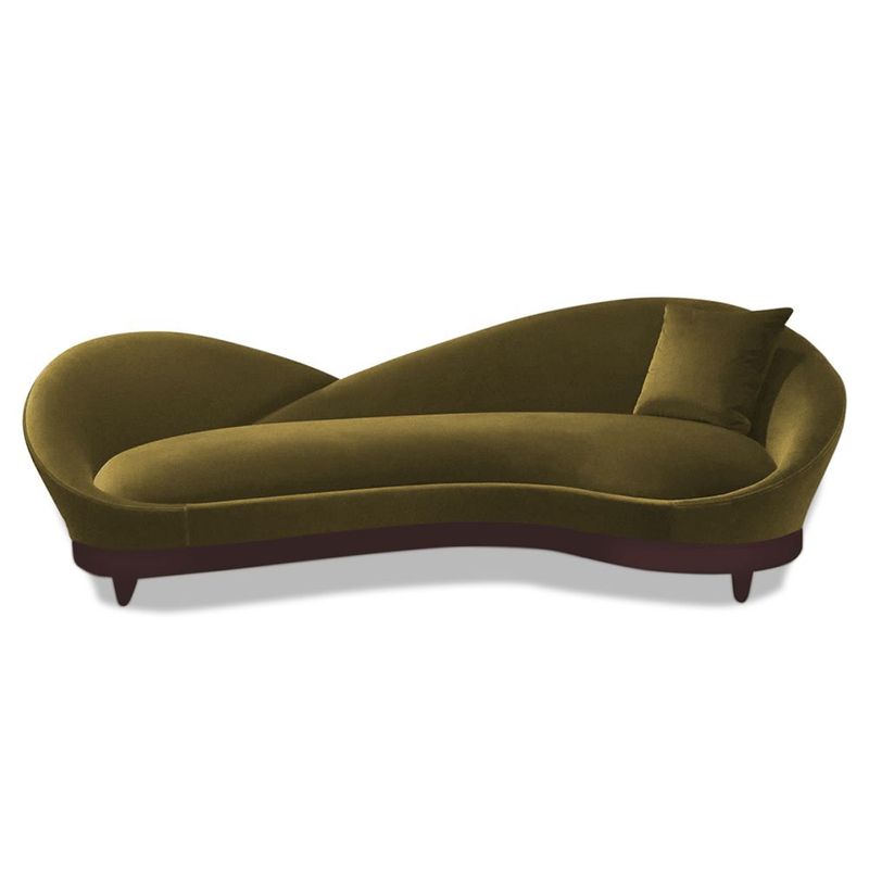 HOME PREMIUM - Sofa  3 Cuerpos Petals Oliva.