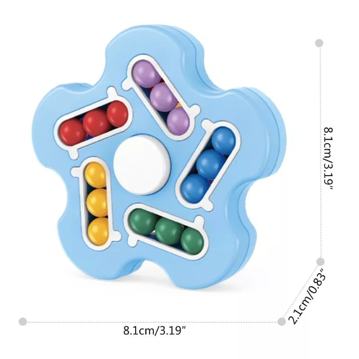 GENERICO - Juguete giratorio mágico 3 en 1 - Celeste