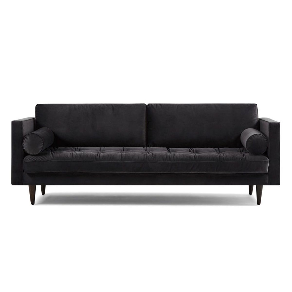 FABIANI HOME - Sofa Luana 3 Cuerpos Negro