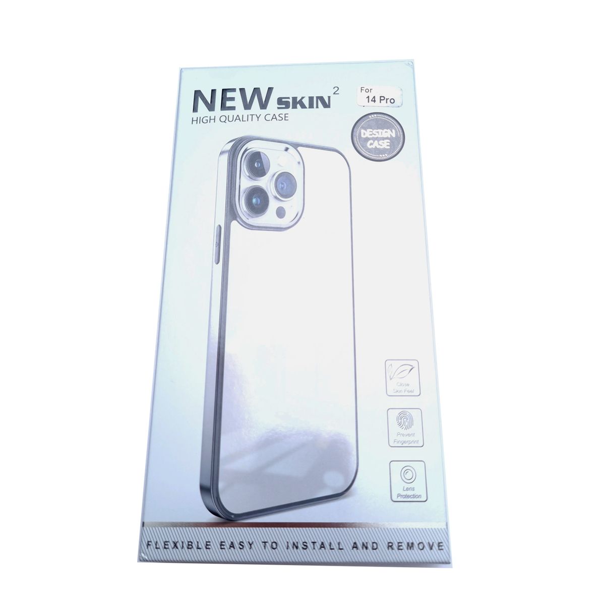 GENERICO - Case para iPhone 14 Pro New Skin Plateado