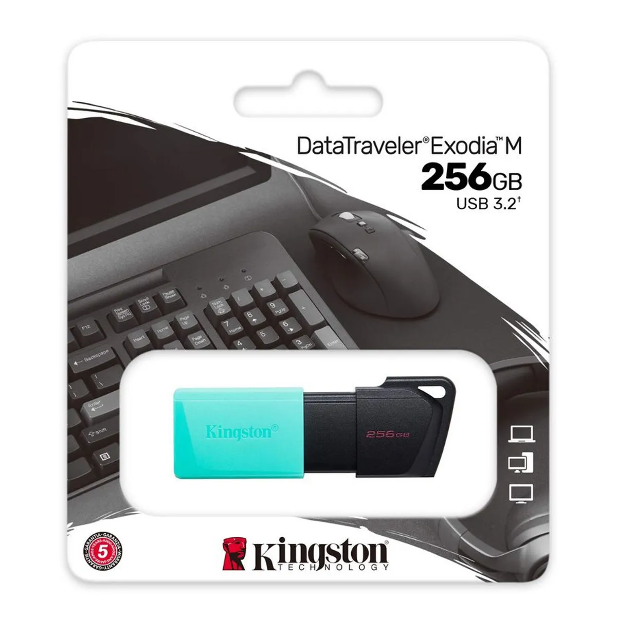 KINGSTON - Memoria Usb Kingston - 256gb Usb 3.2 - 100% Original Sellado