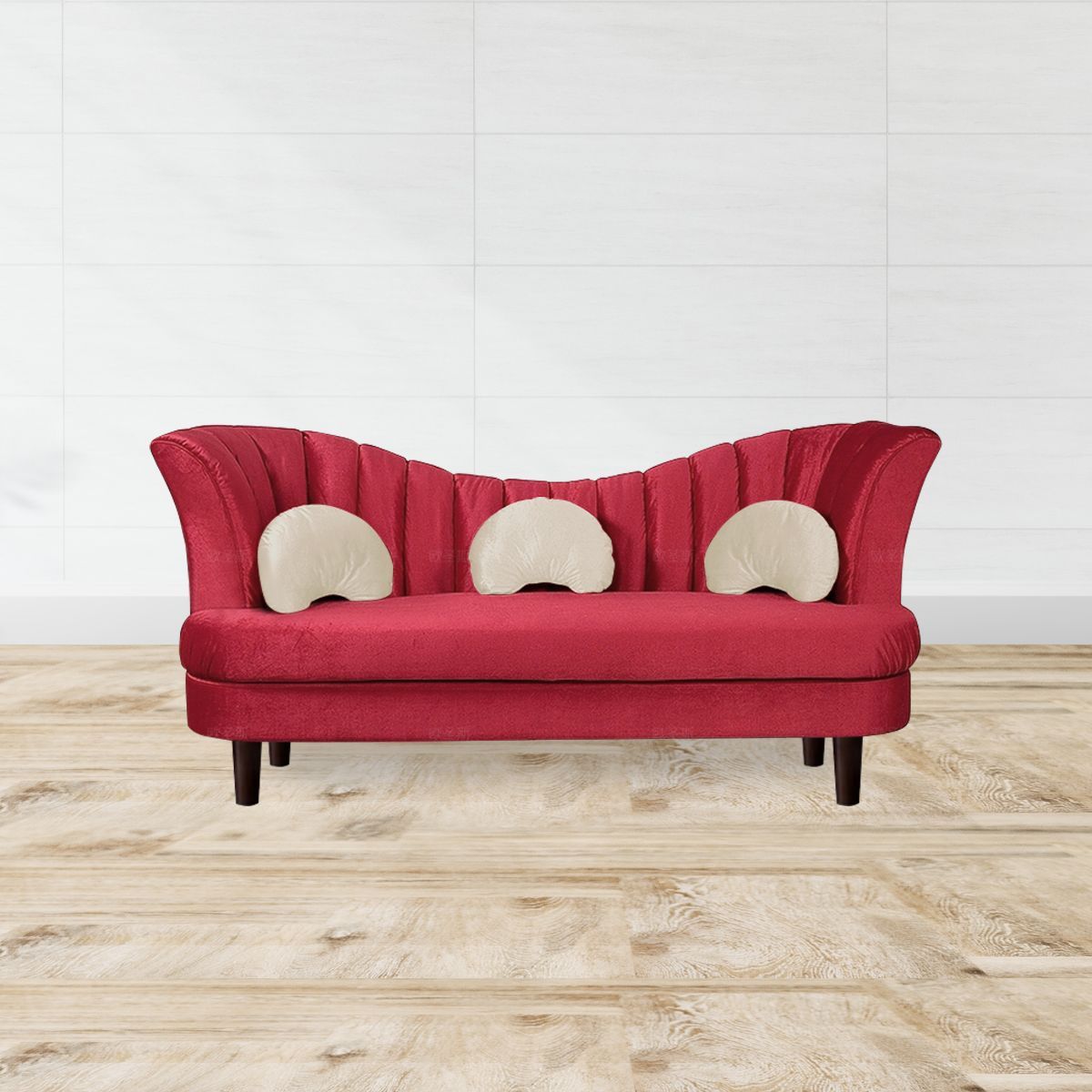 HOME PREMIUM - Sofá 3 cuerpos Armani Rojo.