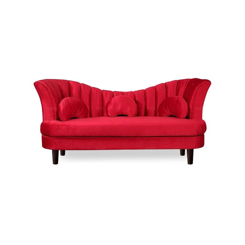 HOME PREMIUM - Sofá 3 cuerpos Armani Rojo Pasión.
