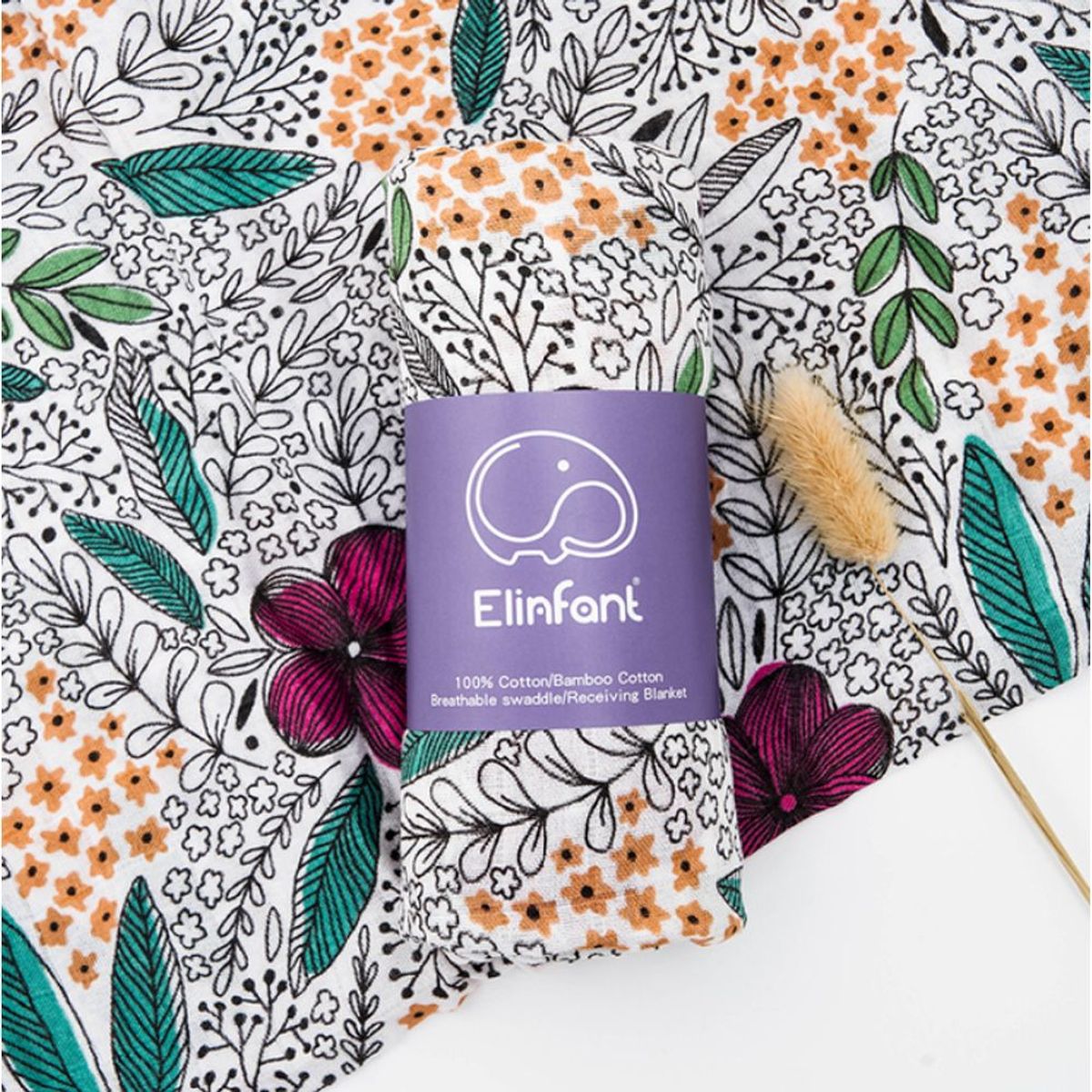 GENERICO - Manta de Muselina Suave para Bebé Bambú y Algodón