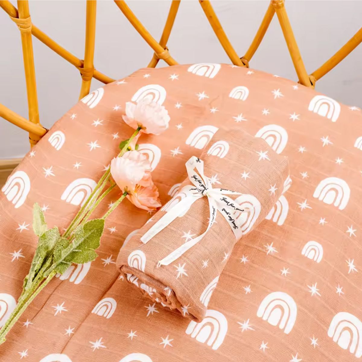 GENERICO - Manta de Muselina Suave para Bebé Bambú y Algodón