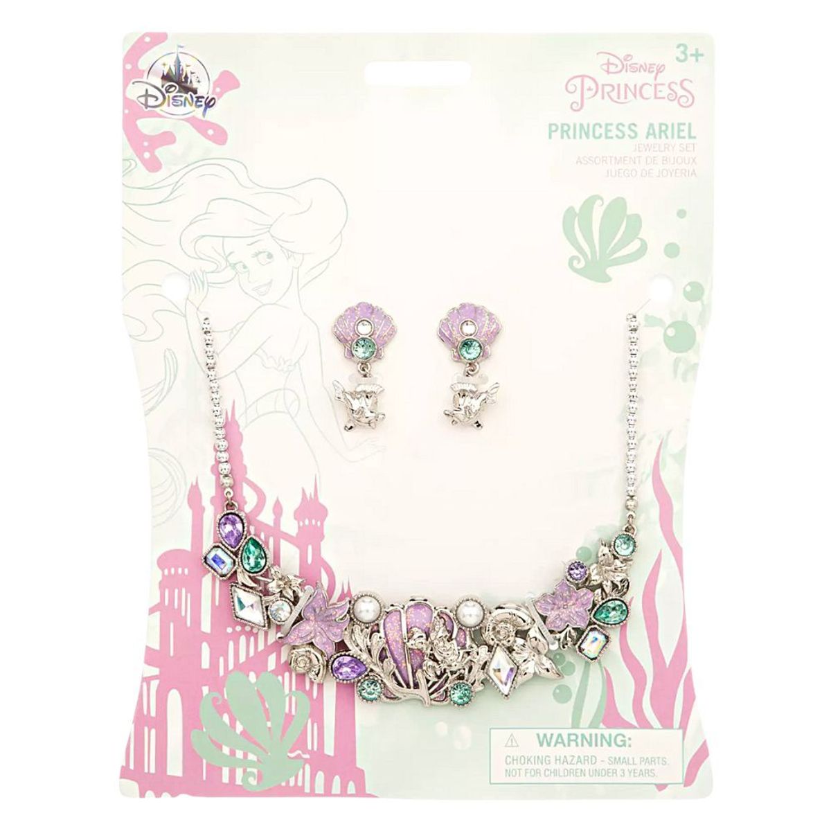 DISNEY - Set de Joyas Disney Store Princesa Ariel La Sirenita