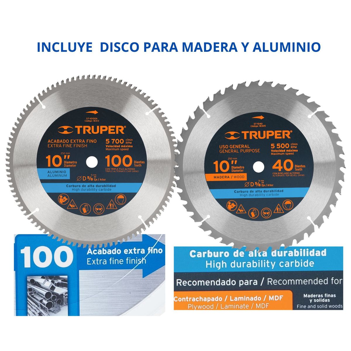 TRUPER - Sierra Ingleteadora 10 pulg. 1900W Truper