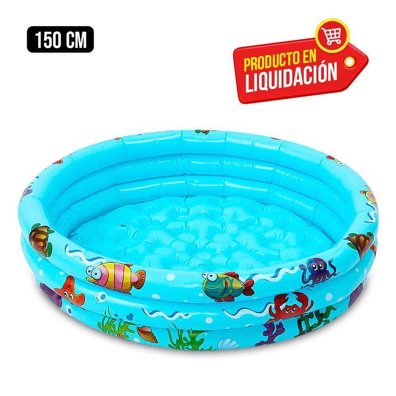 CC GROUP - Piscina Niños Baby Amusement Pool 150 cm - Celeste