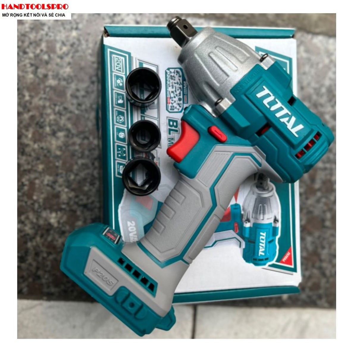 TOTAL TOOLS - TALADRO PERCUTOR ATORNILLADOR 20V TOTAL LLAVE DE IMPACTO