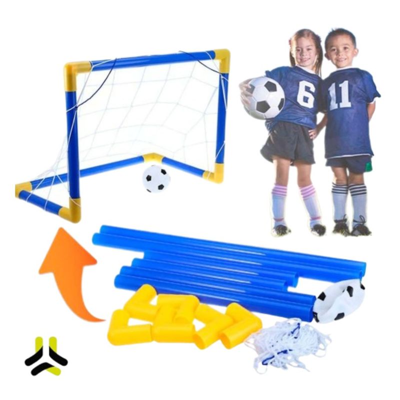 GENERICO - Arco De Futbol Para Niños Armable Resistente  Pelota