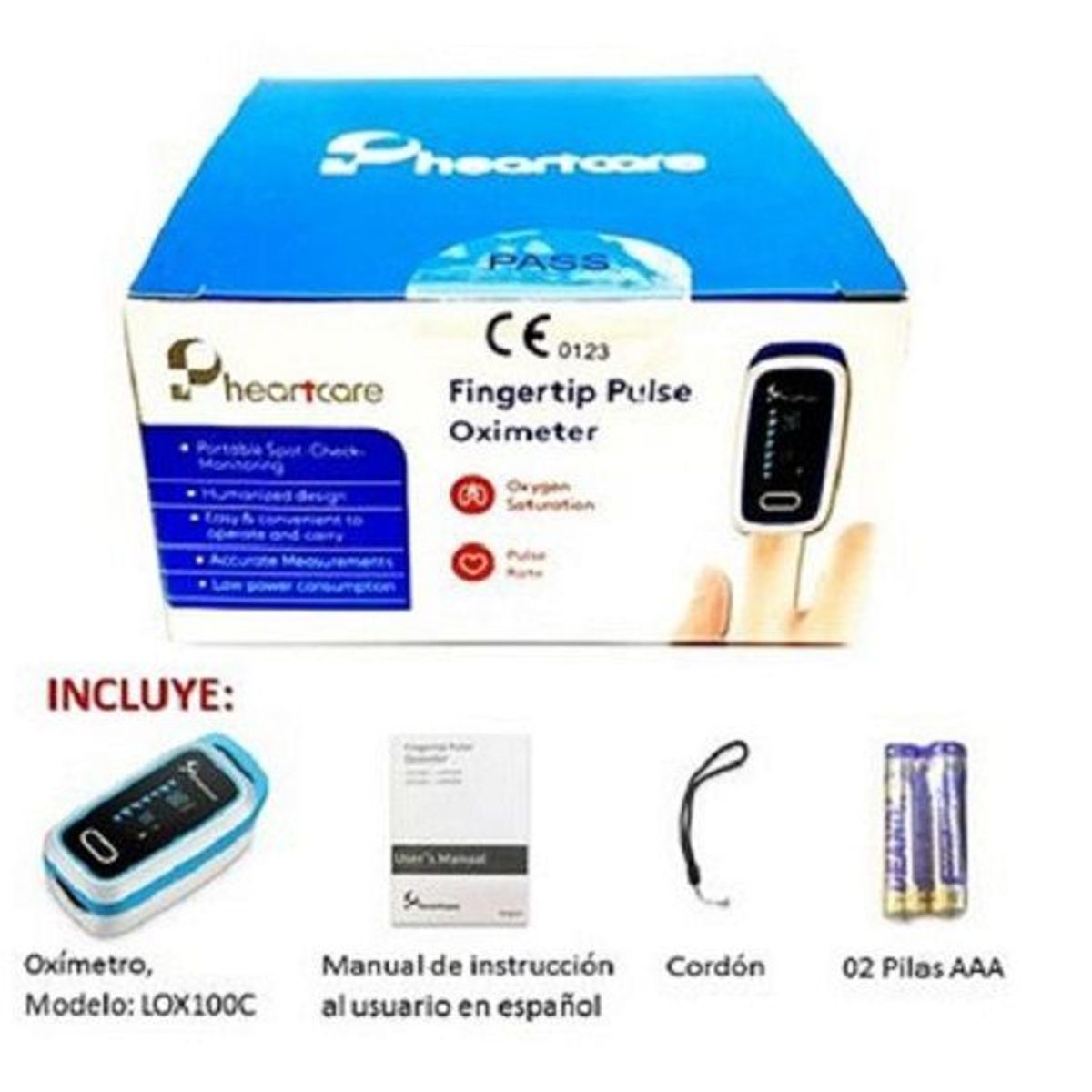 GENERICO - OXIMETRO HEART CARE LOX100C