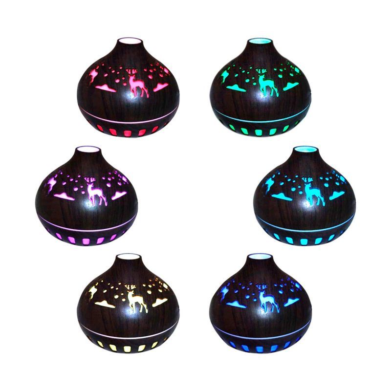 SEISA - Humidificador Ultrasónico Purificador de Aroma y Aire con Luces Led