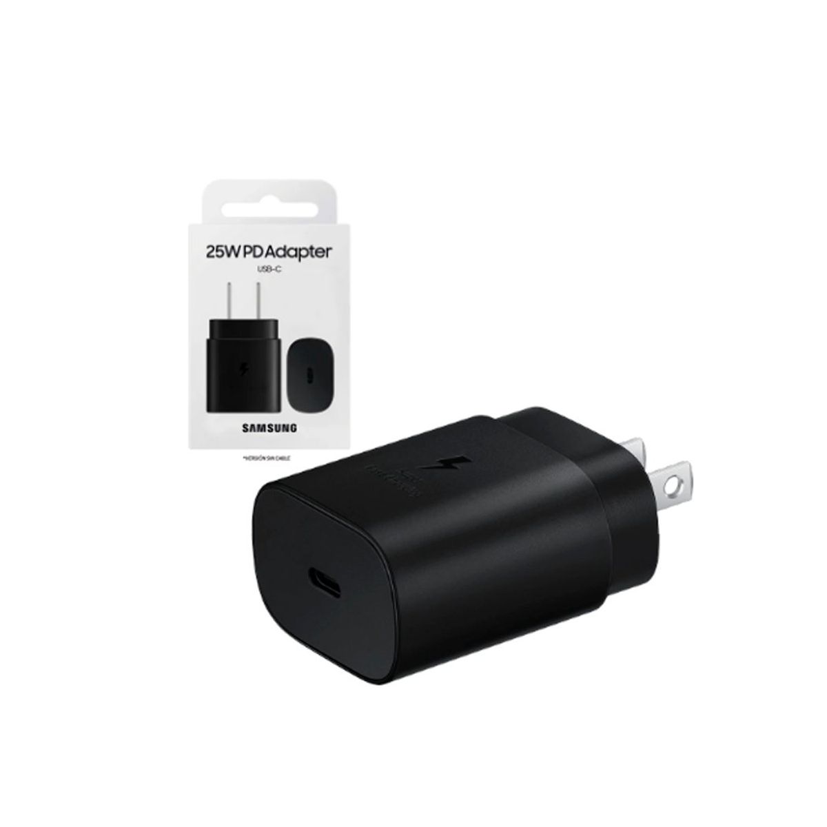 SAMSUNG - Adaptador de Pared Samsung 25W Original Negro
