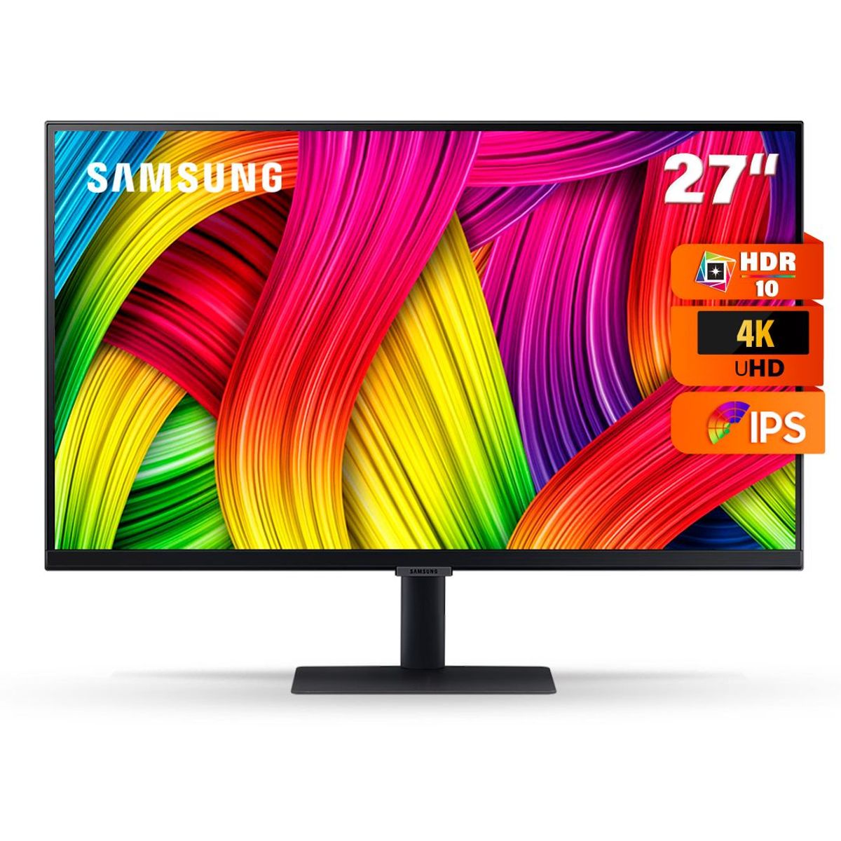 SAMSUNG - Monitor Samsung 27 4K Panel IPS HDR HDMI  DP- LS27A700NWLXPE