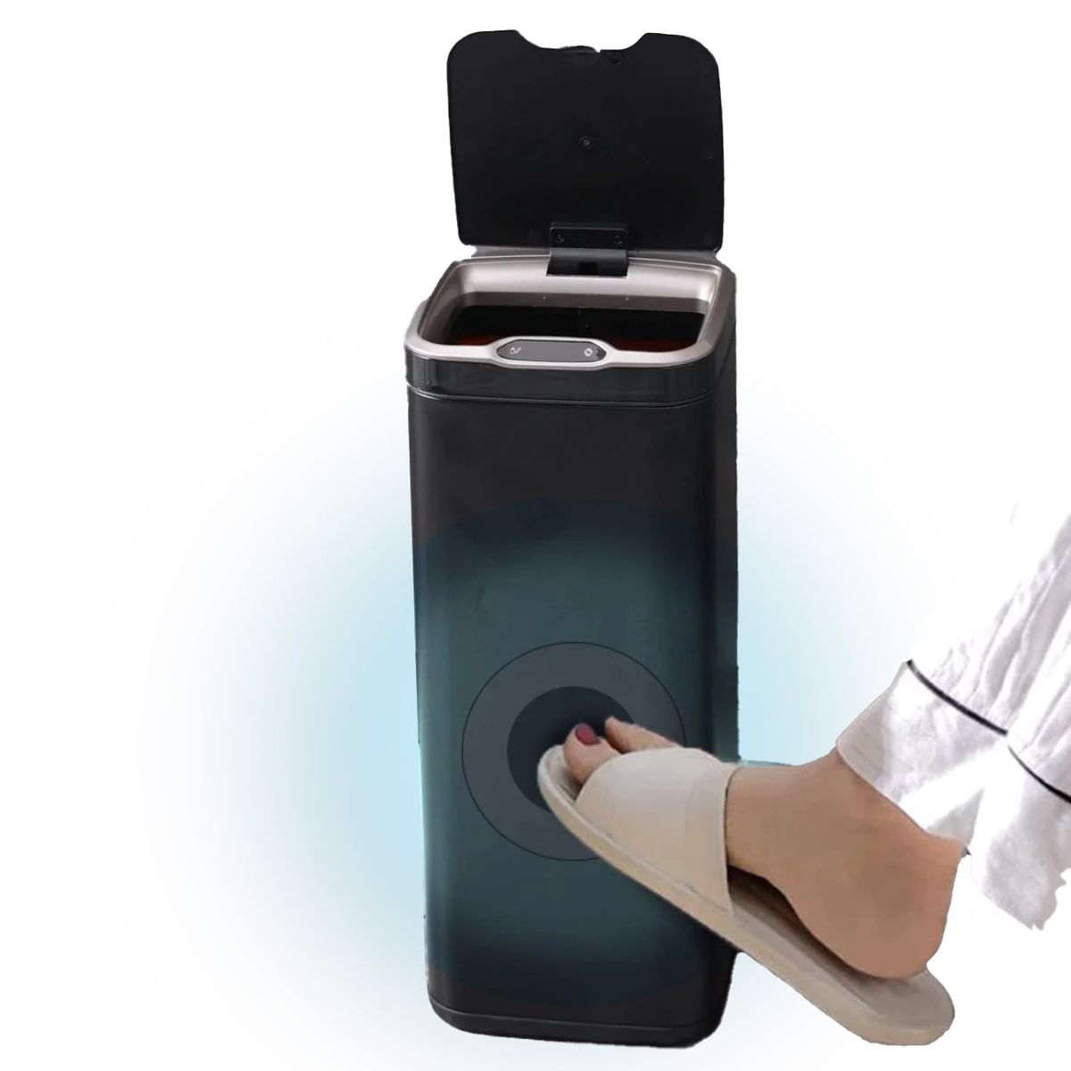 KOTIINI - Basurero sensor acero Kotiini 30L negro