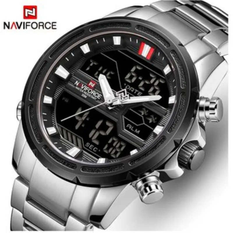 NAVIFORCE - Reloj Naviforce NF9138 Analógico y Digital de Acero