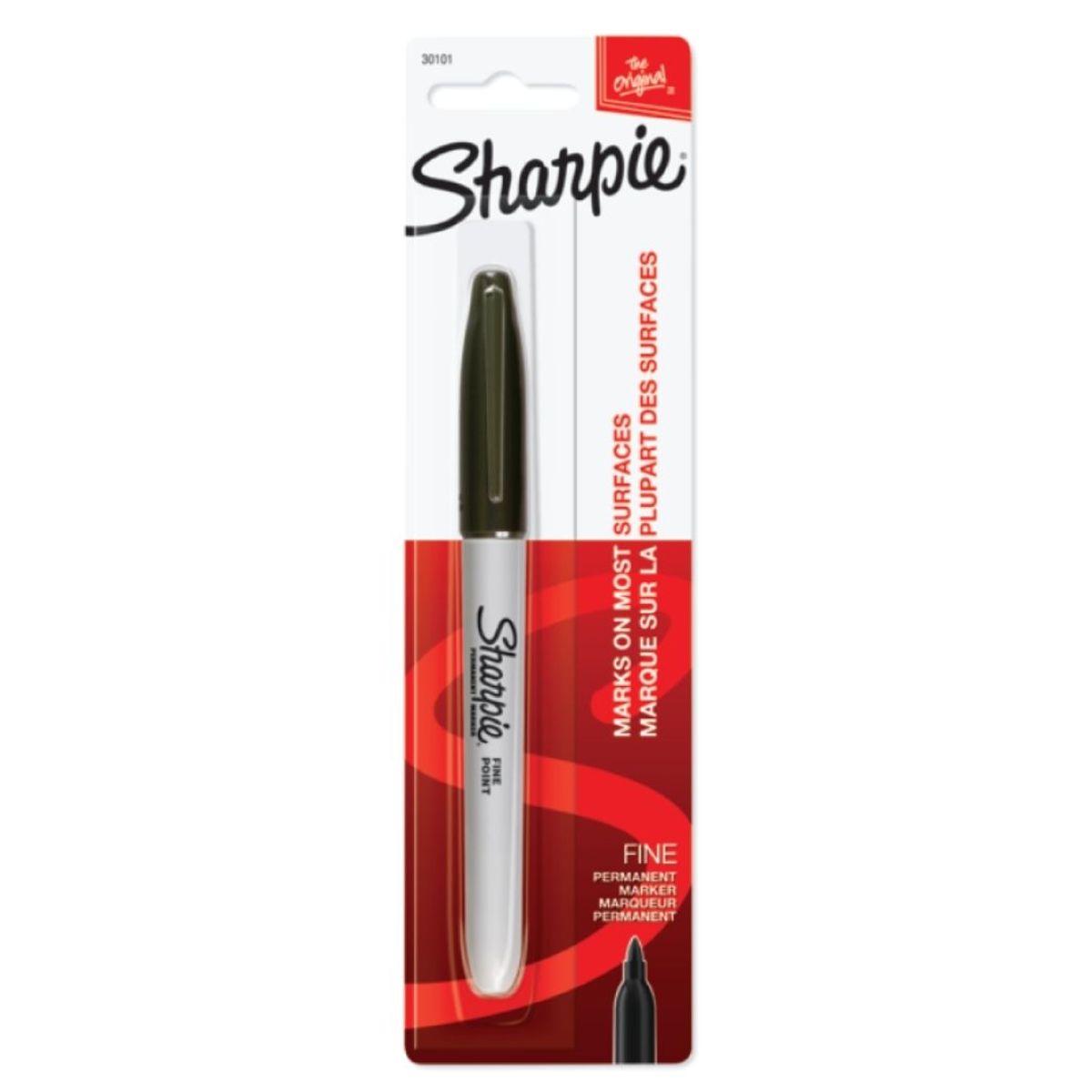 SHARPIE - Marcador Permanente Punta Fina Negro X1