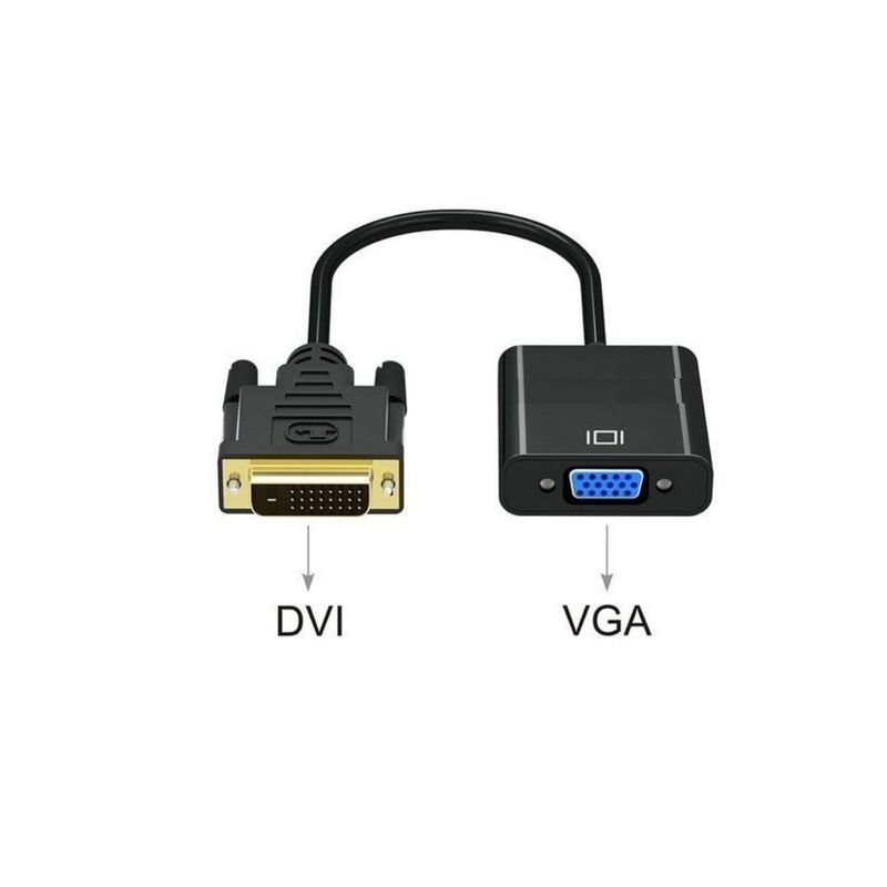 GENERICO - Cable Adaptador De Video Dvi-d 241 Macho A Vga Hembra