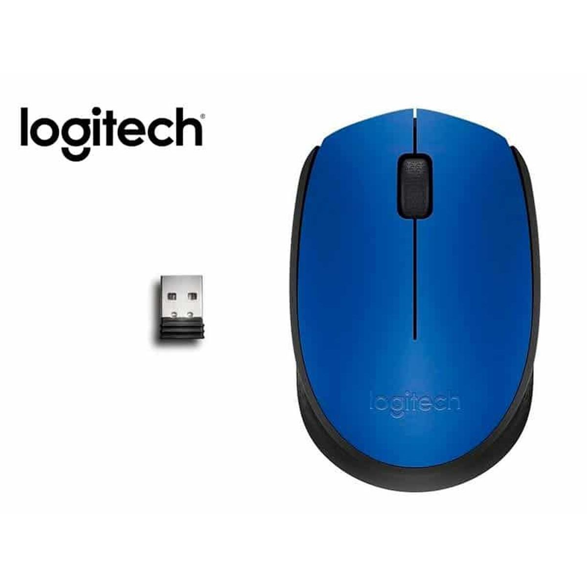 LOGITECH - Mouse Logitech M170 Azul Wireless Inalambrico Laptop