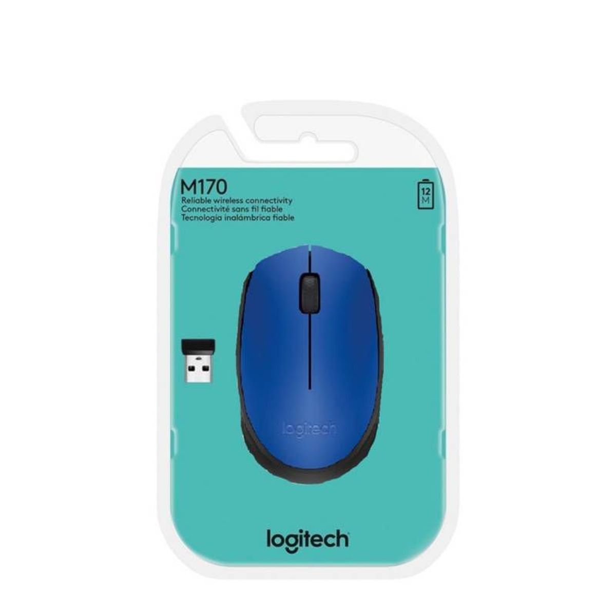 LOGITECH - Mouse Logitech M170 Azul Wireless Inalambrico Laptop