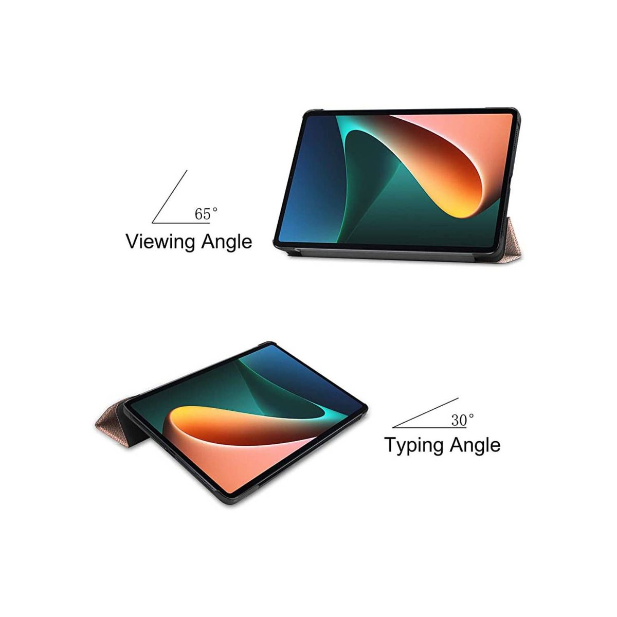 UNIVERSAL - Funda Book Cover para Tablet Xiaomi Mi Pad 5 Negro