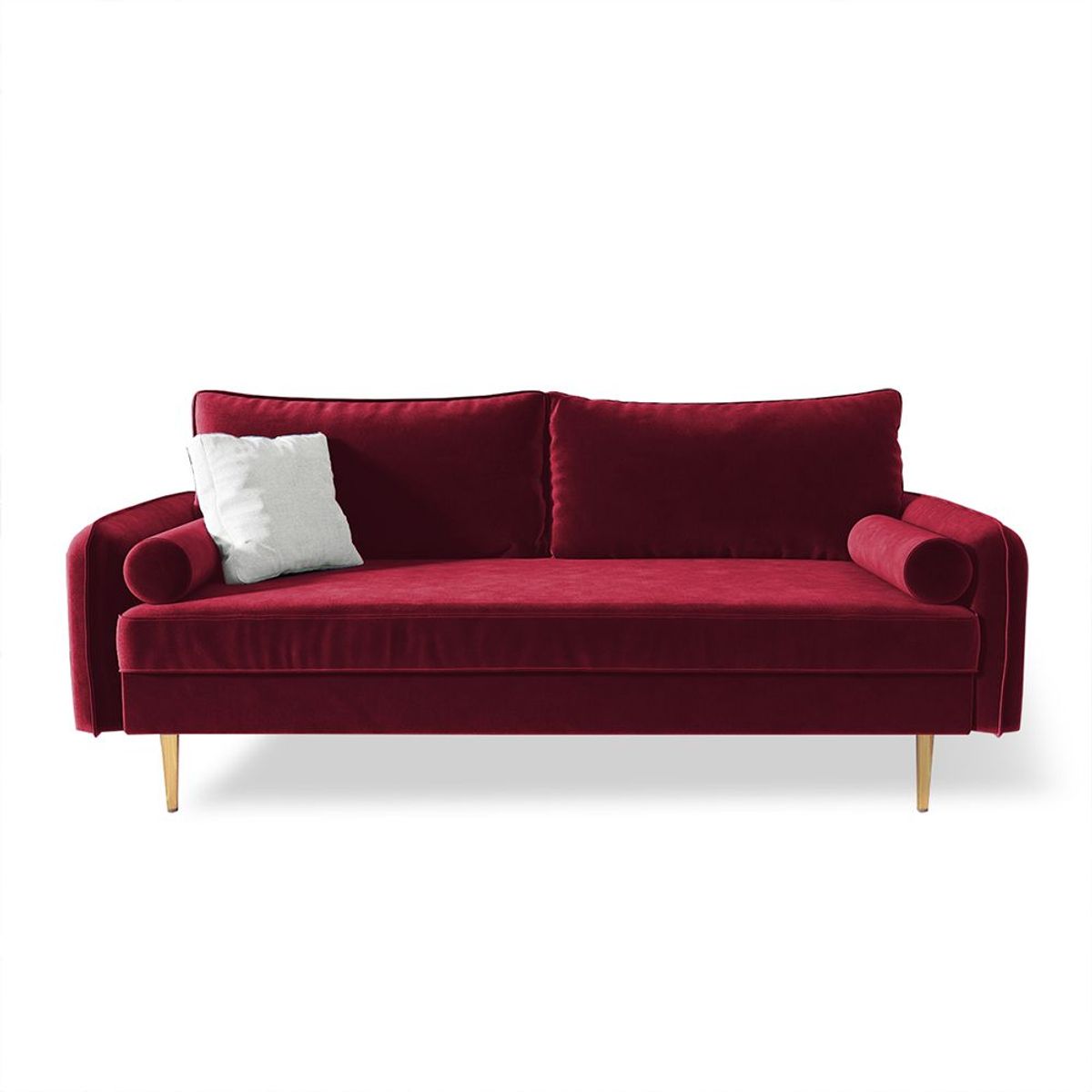 HOME PREMIUM - Sofa Finland 3 Cuerpos  Rojo.