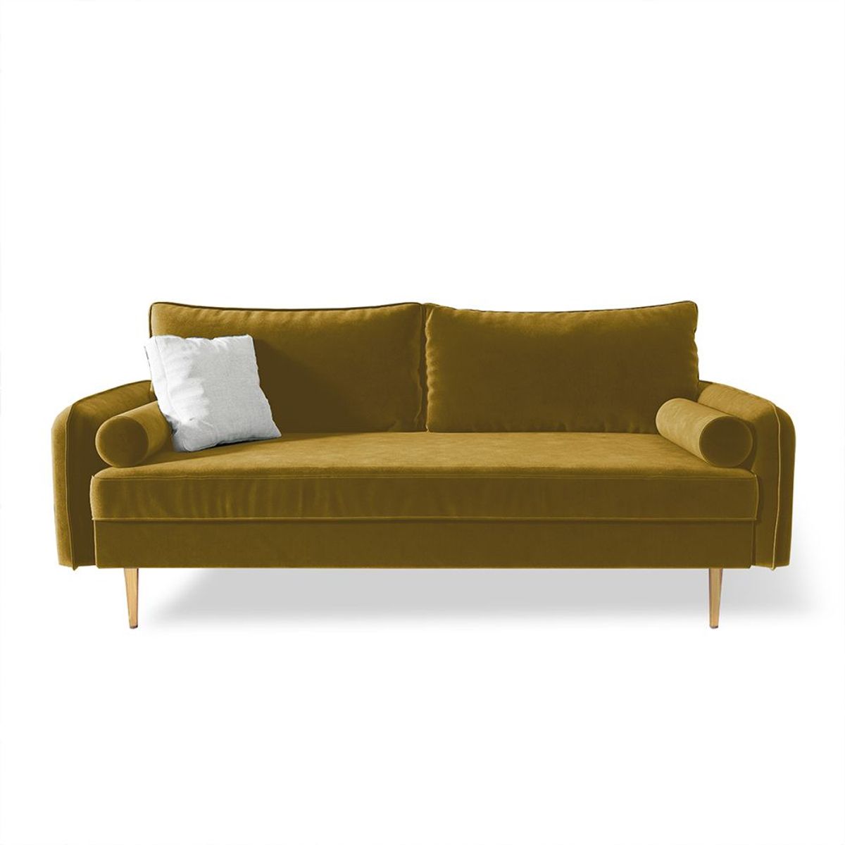 HOME PREMIUM - Sofa Finland 3 Cuerpos Mostaza.
