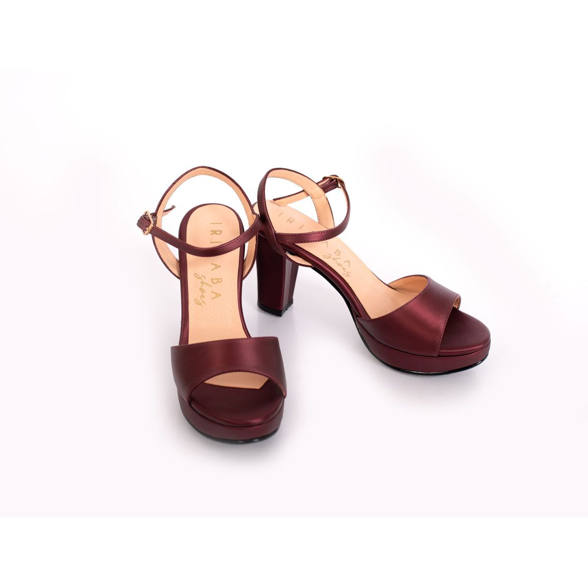 IRISABA - SANDALIAS PLATAFORMA IRISABA PARA MUJER GALA VINO_.