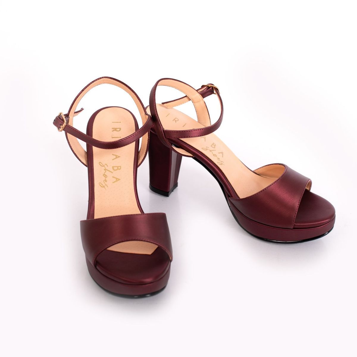 IRISABA - SANDALIAS PLATAFORMA IRISABA PARA MUJER GALA VINO_.