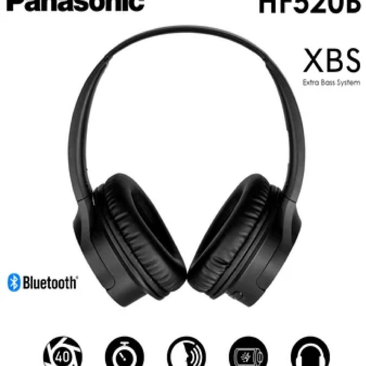 PANASONIC - Audifonos Panasonic Bluetooth Extra Bass System 50hrs Batería RB-HF520
