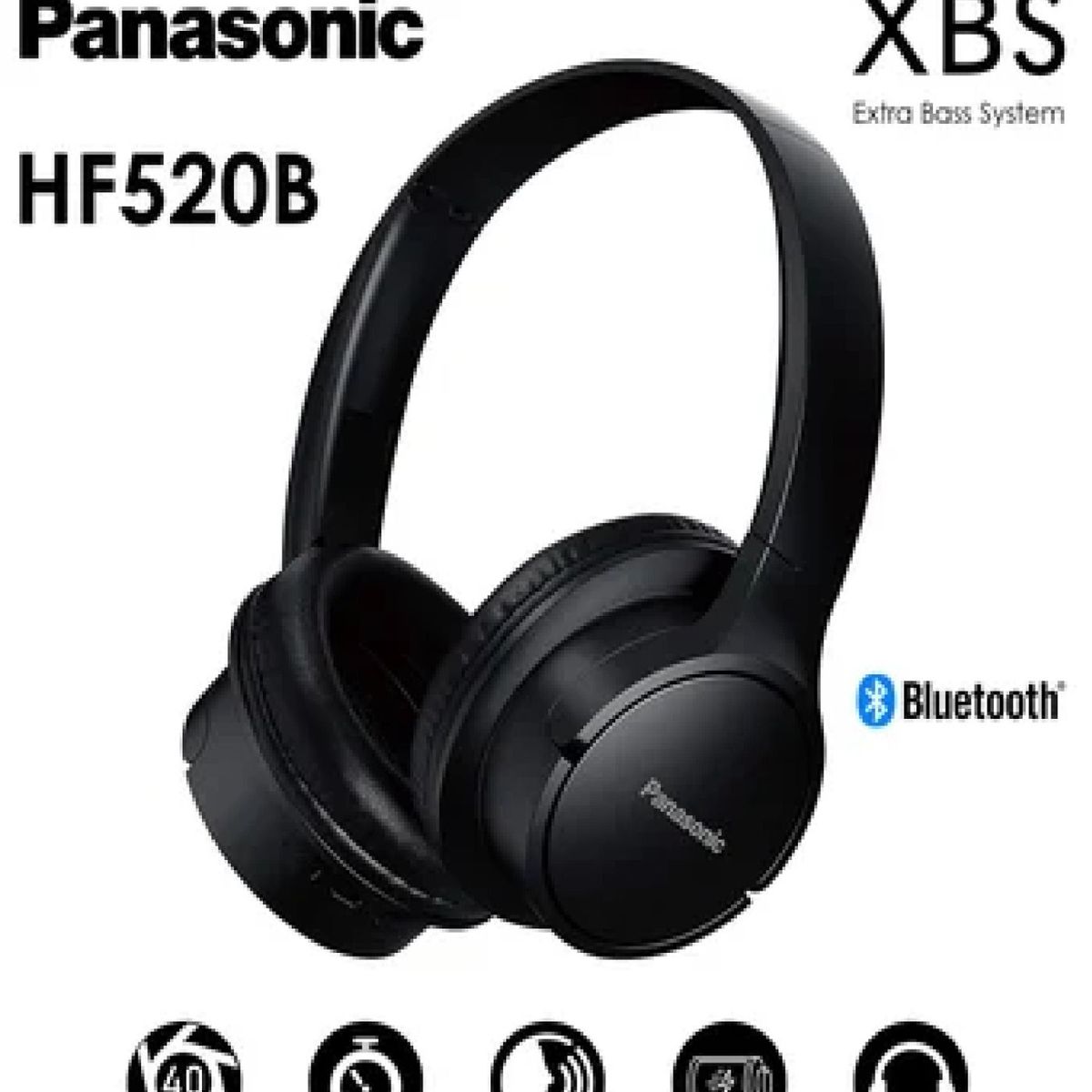 PANASONIC - Audifonos Panasonic Bluetooth Extra Bass System 50hrs Batería RB-HF520