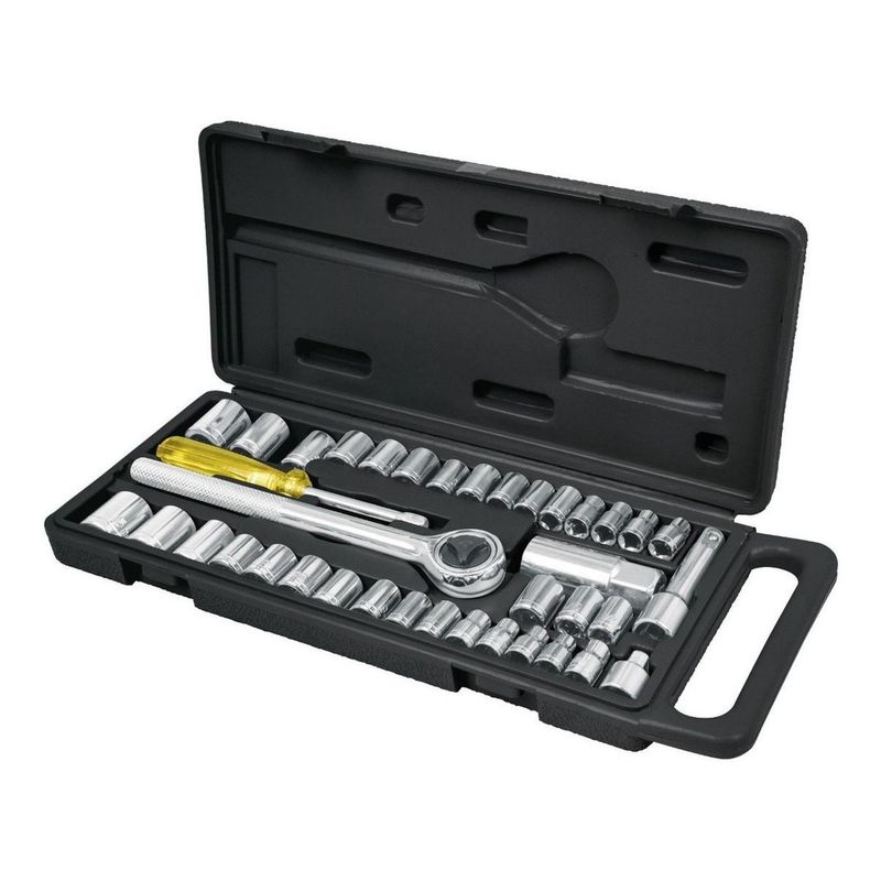 PRETUL - Juego de 39 herramientas 1/4" y 3/8" Pretul