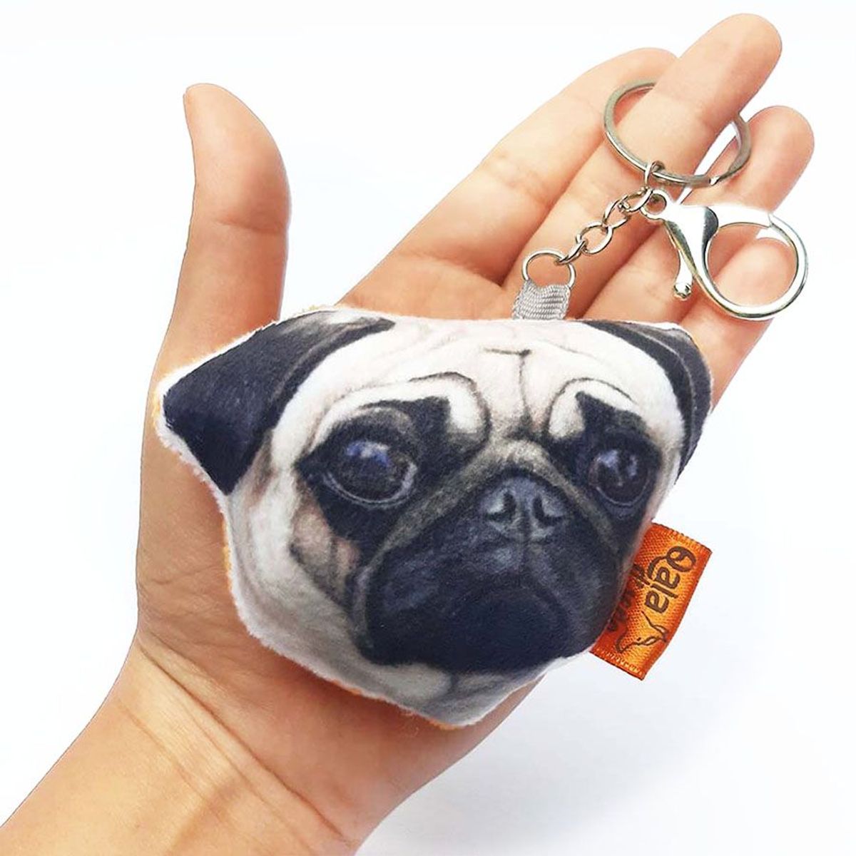 QALA DISEÑO - Llavero hecho a mano - Qala Diseño - Perro Pug