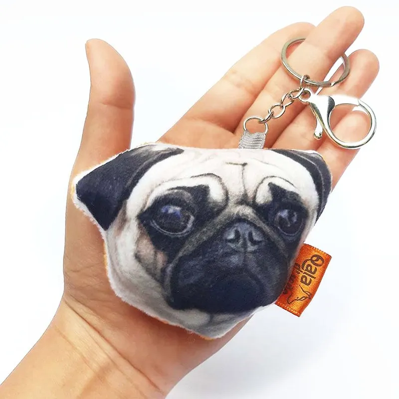 QALA DISEÑO - Llavero hecho a mano - Qala Diseño - Perro Pug