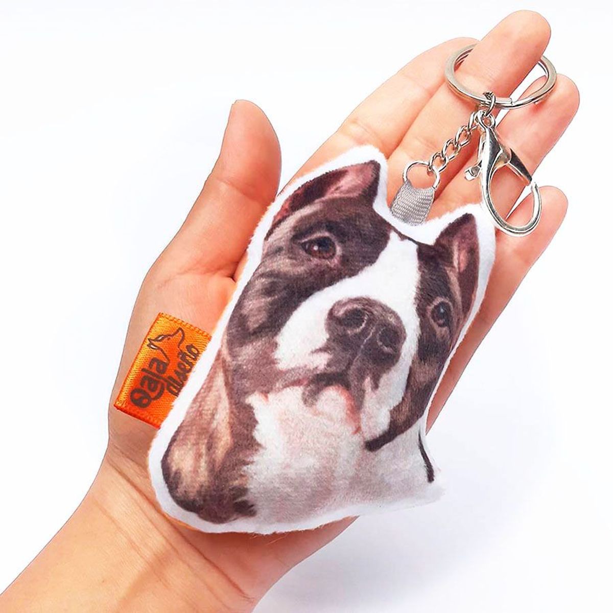 QALA DISEÑO - Llavero hecho a mano - Qala Diseño - Perro Pitbull