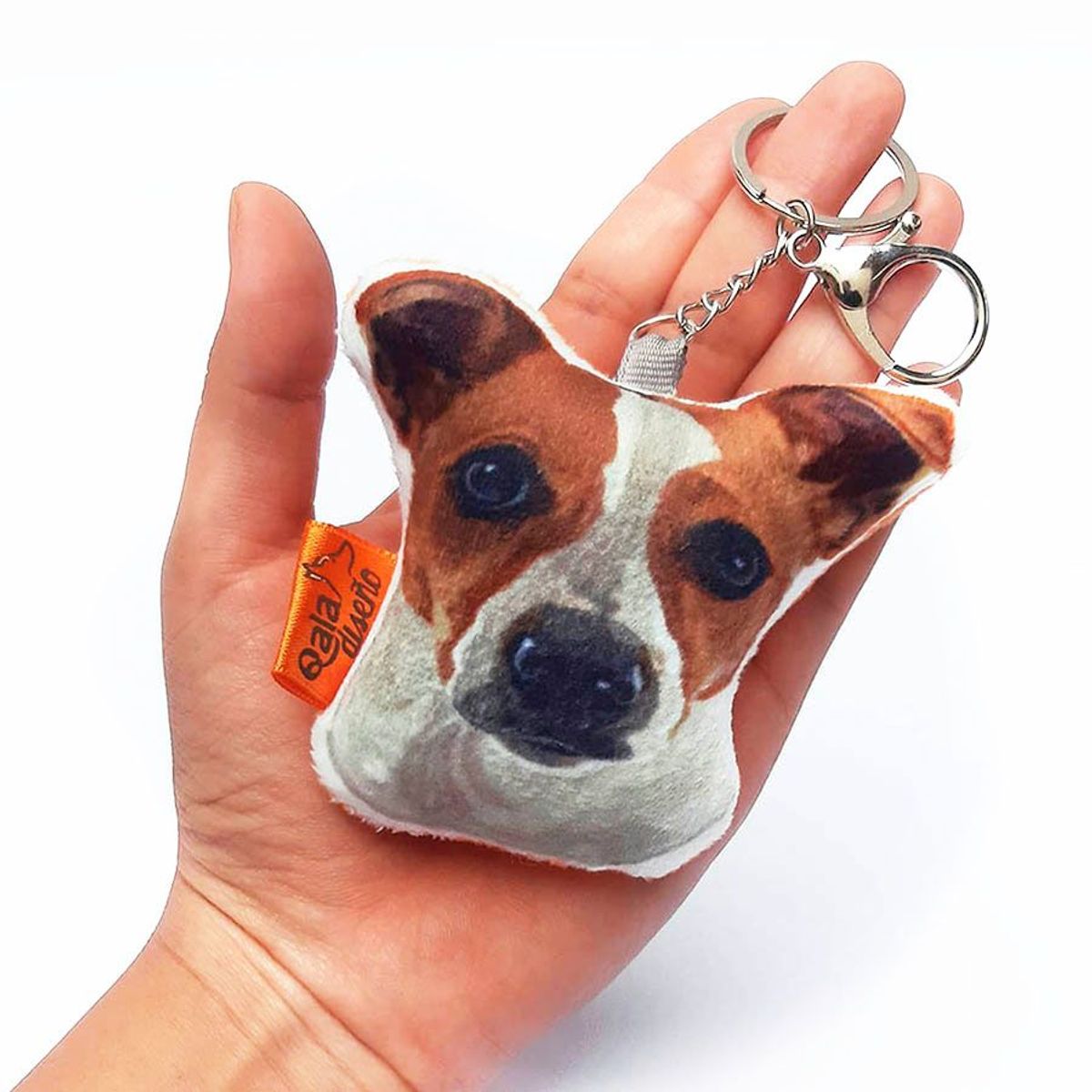 QALA DISEÑO - Llavero hecho a mano - Qala Diseño - Perro Jack Russell