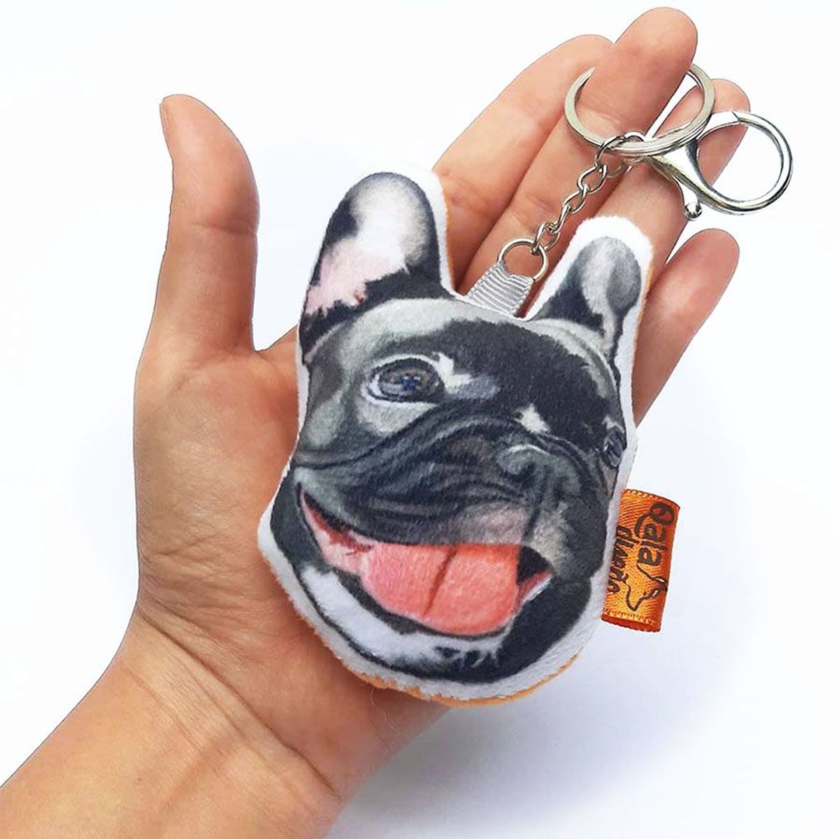 QALA DISEÑO - Llavero hecho a mano - Qala Diseño - Perro Bulldog Francés