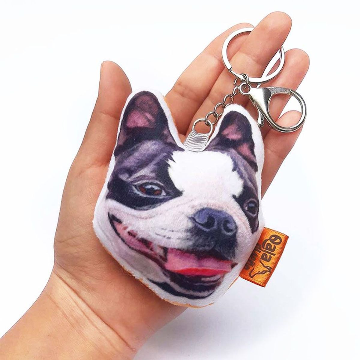 QALA DISEÑO - Llavero hecho a mano - Qala Diseño - Perro Boston Terrier