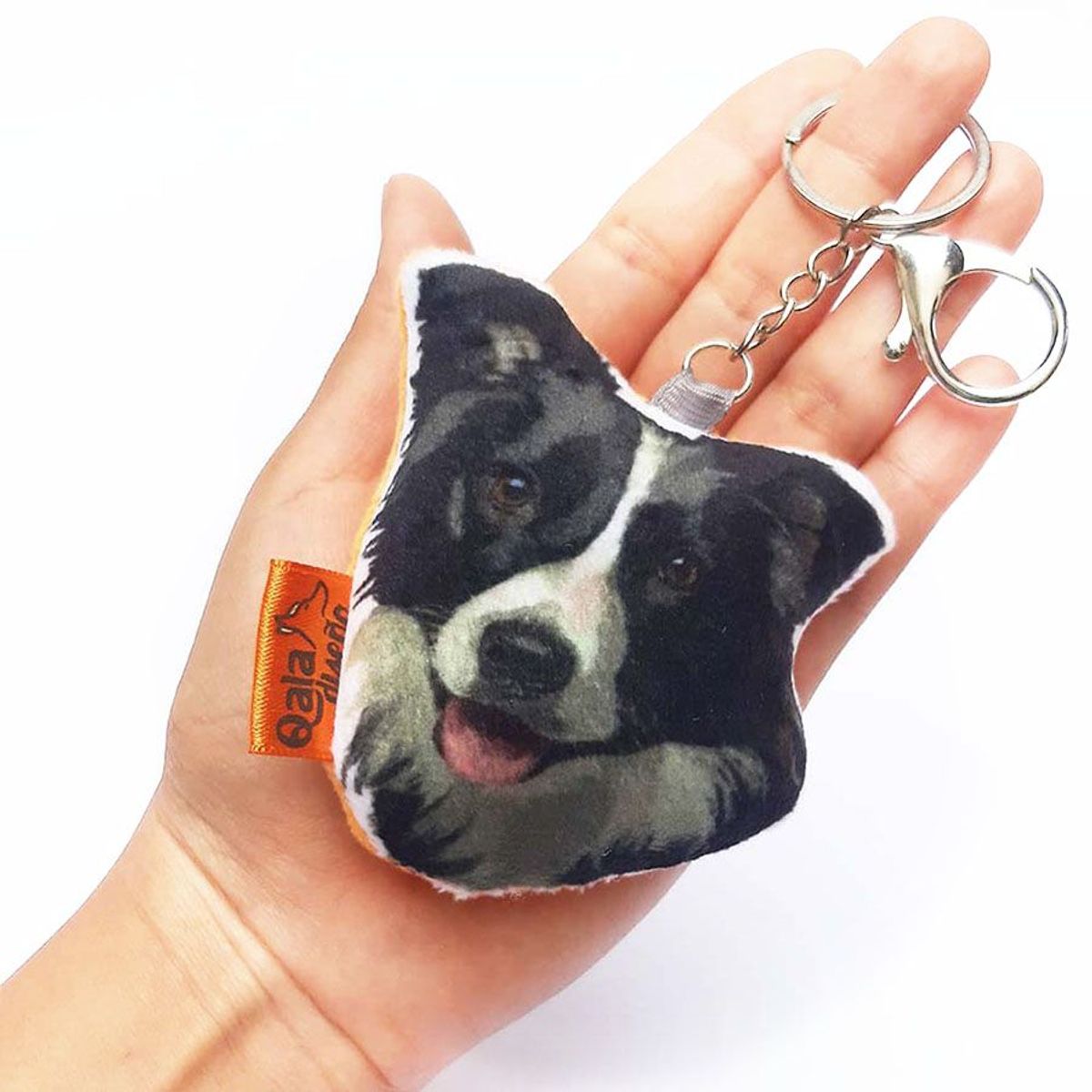 QALA DISEÑO - Llavero hecho a mano - Qala Diseño - Perro Border Collie