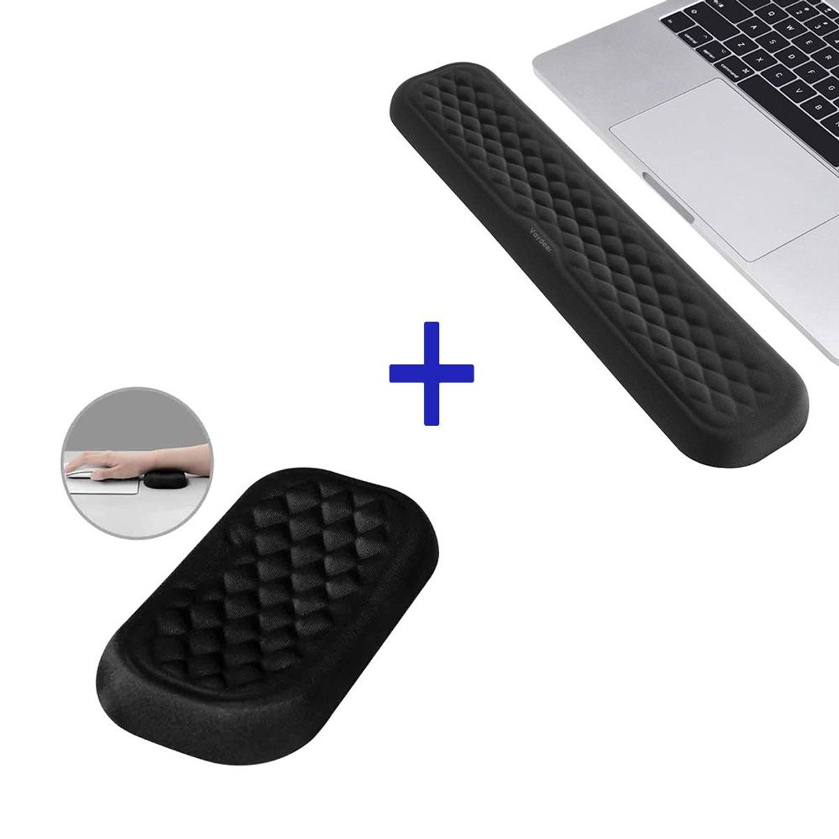 OEM - Pack Reposamuñeca ergonómica de espuma para teclado y mouse