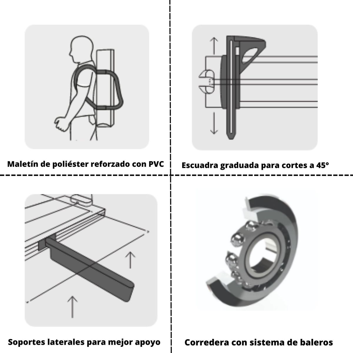 TRUPER - Cortadora de porcelanato mayolica 120cm gran formato Truper expert