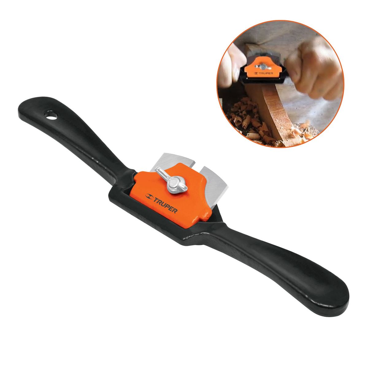 TRUPER - Cuchilla de vuelta RECTA cepillo de carpintero 9Pulg truper