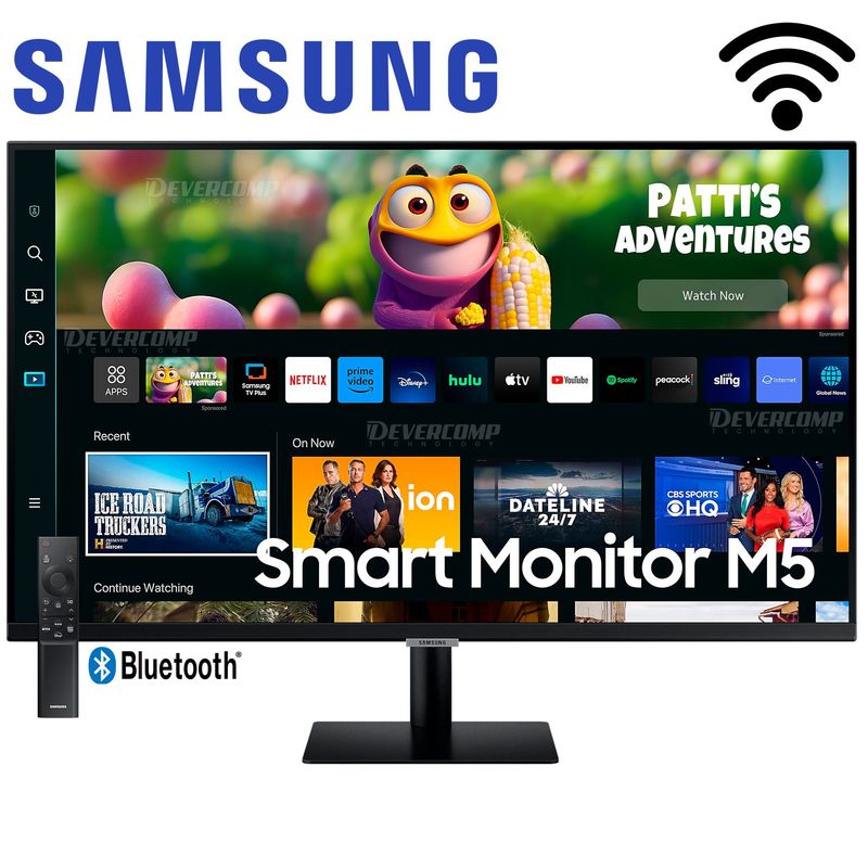 SAMSUNG - Monitor Smart Samsung M5 32 Full HD Wifi Bluetooth HDMI