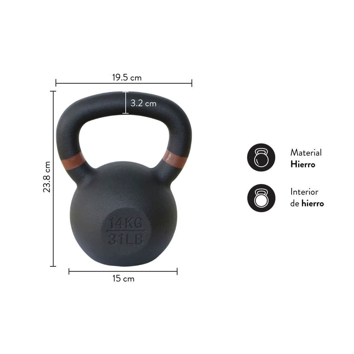 ULTIMATE FITNESS - Kettlebell Elite 14 kg