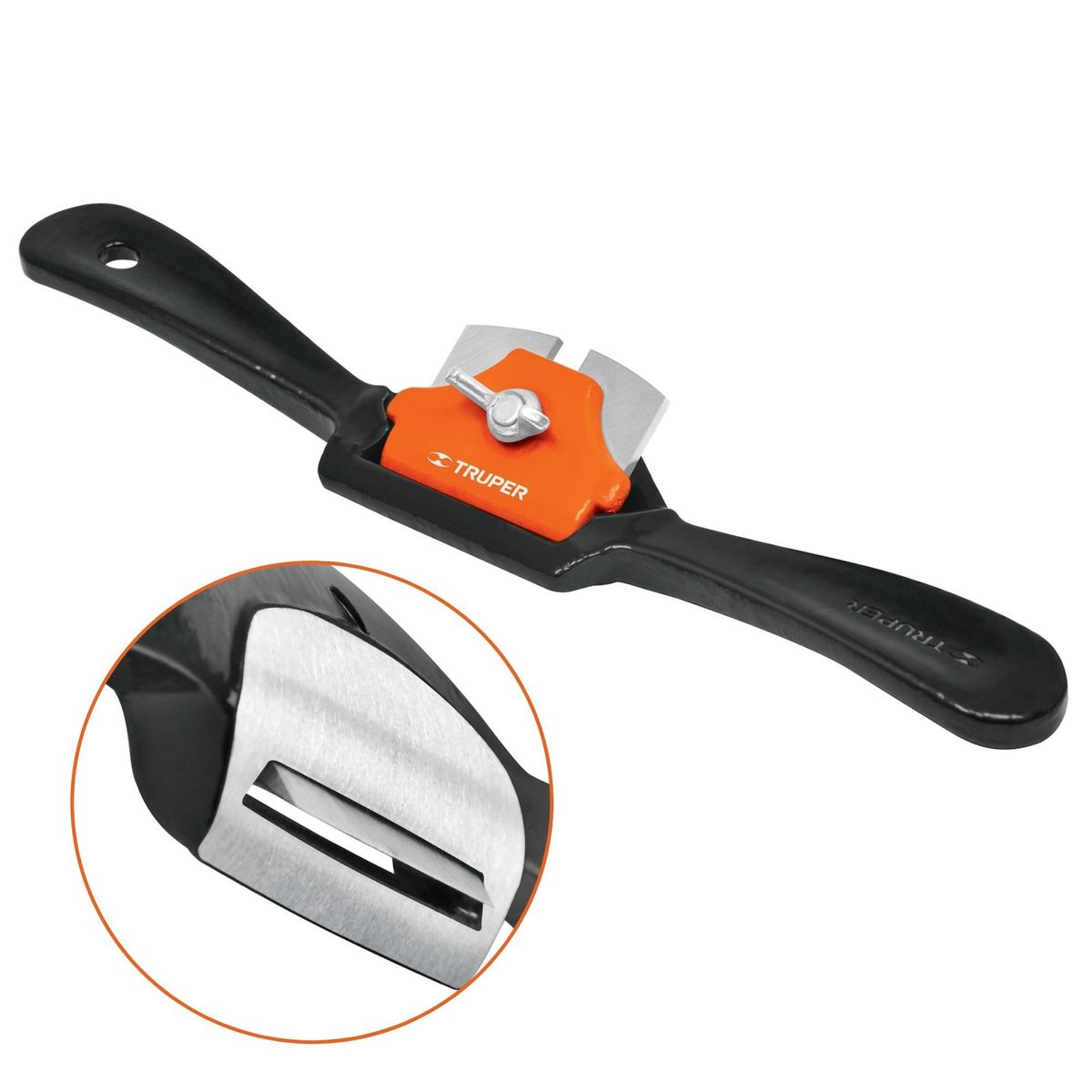 TRUPER - Cuchilla de vuelta CURVO cepillo de carpintero 9Pulg truper