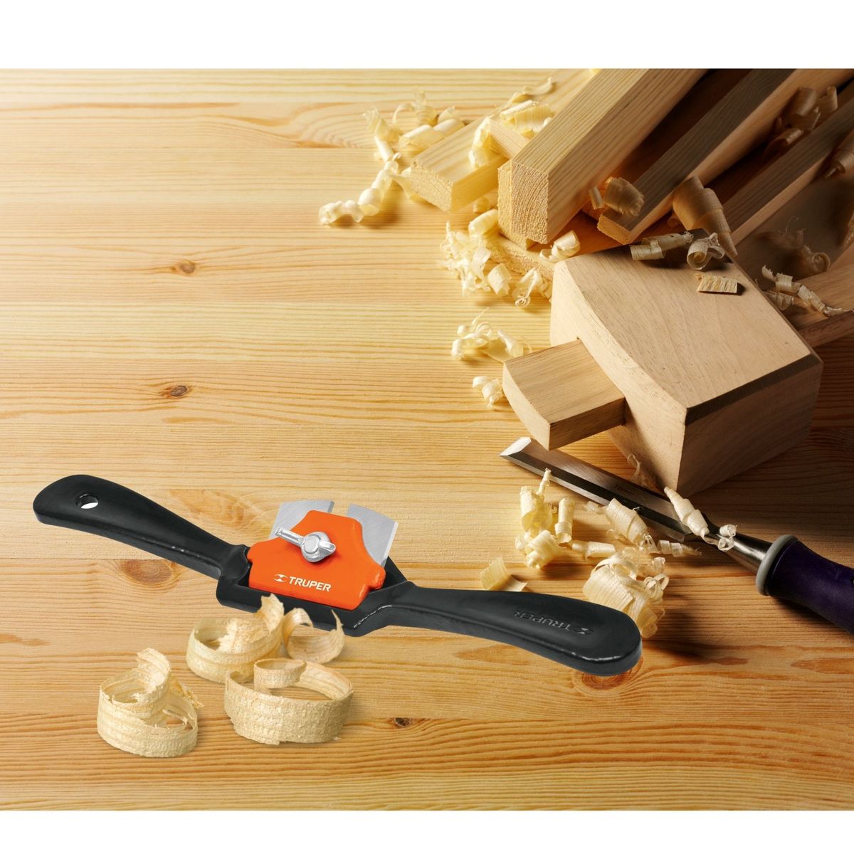 TRUPER - Cuchilla de vuelta CURVO cepillo de carpintero 9Pulg truper